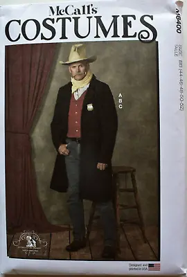 Mccalls Pattern 8400 Historical Western 1883   Mens Sizes 44 46 48 50 52 Uncut • $9.95