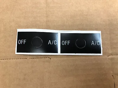 Military Red Dot AC Kit On/Off Switch Label Sticker HMMWV Air Conditioner 2 Pack • $7.45