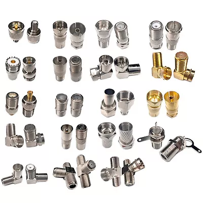 $2.19 • Buy RF Connector F UHF Male Female Plug To F TV UHF Male Female Adapter Converter RD