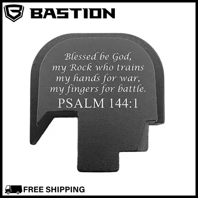 REAR SLIDE BACK PLATE COVER FOR SMITH WESSON M&P 9/.40 Shield Bible Psalm144 • $18.70