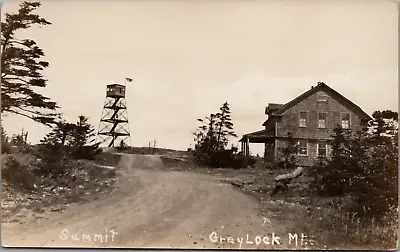 RPPC Original 1902 Mt. Greylock Summit House Fire 1929 Steel Observation Tower • $19.95