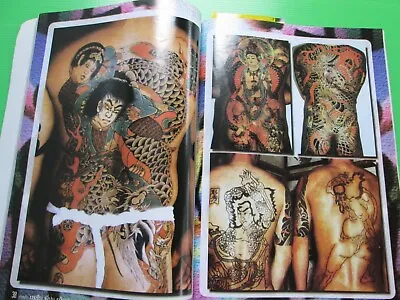 $4 • Buy Tattoo Body Art Colors Photos Menu 8 Pages 6x9 Waterproof Tradition Japan Yakuza