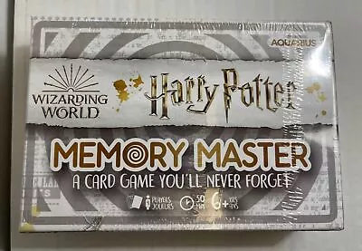 NEW Harry Potter Wizarding World Memory Master Card Game ~ 4 Players Ages 6+ • $10.99