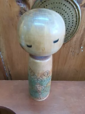 Vintage Tall Wood Kokeshi Doll Antique Asian Japanese  • $29