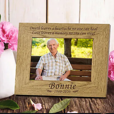 Personalised Engraved Photo Frame Keepsake Gift For Him Her Friend With Any Text • £10.99