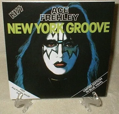 £40.91 • Buy KISS Ace Frehley  New York Groove  Singles Box Set Sleeve BLUE Vinyl Bonus Mask