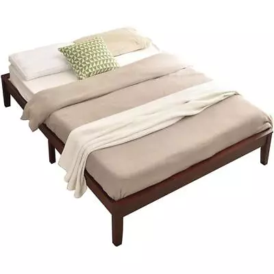 Better Home Products Stella 58 X 80  Wood Full Platform Bed Frame In Mahogany • $139.99