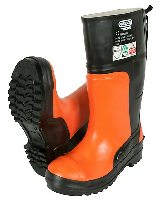 Oregon Yukon High Chainsaw Protection Rubber Boots Class 3 (28m/s) 295385 • £75.18