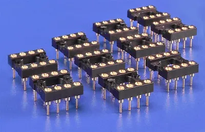 10 (Ten) 8-Pin DIP IC Sockets High Reliability Gold-Plate 555 Timer  • $14.95