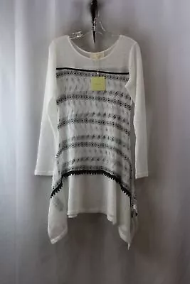 NWT A Reve Women's White/Black Pattern Cover-Up Dress SZ-L • $9.99