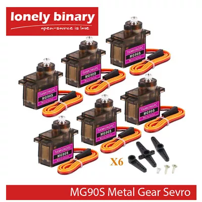 LONELY BINARY MG90S 9G Metal Gear Micro Servo Car Motor Arduino UNO Raspberry PI • $4.99