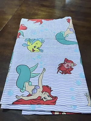 Disney The Little Mermaid Valance Lilac And White Stripes Ariel 90’s 14“ X 84“ • $5