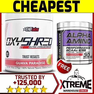 Ehp Labs Oxy Shred 60 Srv// Ehplabs Fat Burning Weight Loss Oxyshred Thermogenic • $64.95