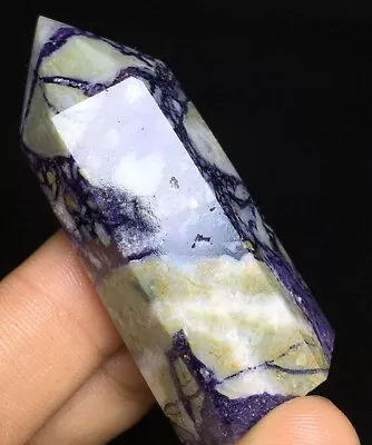 43g  Natural Rare Sugilite Stone Point Quartz Crystal Healing Gems W326 • $0.01