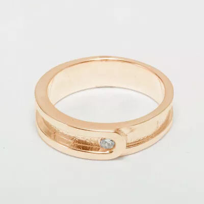 14ct Rose Gold Natural Diamond Mens Band Ring - Sizes N To Z • $1601.86