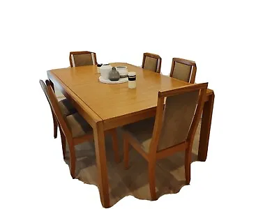 $899 • Buy Dining Table Tasmanian Oak With 6 Seater (180x 110x 76 Cm) - Extendable To 2.4 M