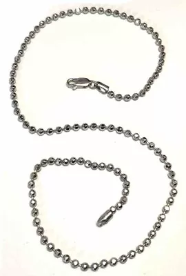 Milor Sterling Silver 925 Ball & Bead Chain Necklace 18-inches HR42 • $45.95