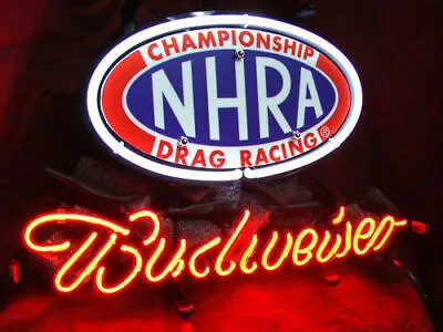 NHRA Drag Racing Car 14 X10  Neon Light Sign Lamp Open Decor Real Glass Windows • $79.78