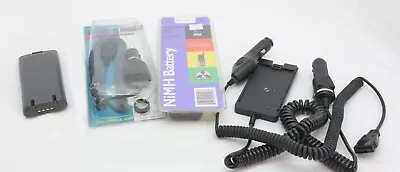 Vintage Cell Phone Accessory Lot - Panasonic & Mitsubishi Batteries Car Chargers • $15