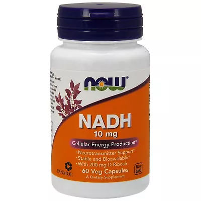 NOW Foods NADH 10 Mg 60 Veg Capsules • $41.99