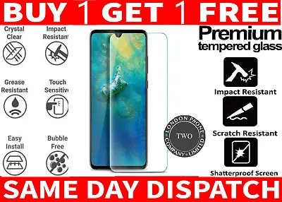 Tempered Glass Screen Protector Case Friendly For Huawei Models Buy 1 Get 1 Free • £4.88
