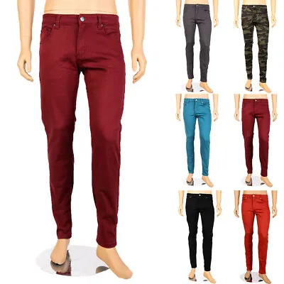 Victorious Mens New Slim Fit Skinny Jeans Stretch Denim Casual Pants • $28.45