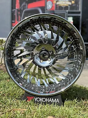 24  Forgiato Bioforca Chrome Finish Monte Carlo Staggered Wheels Only Deal • $5899.99