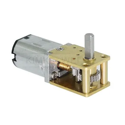 12V DC Micro N20 Worm Gear Motor Full Metal Gearbox Large Torque Motor DIY Robot • $7.90