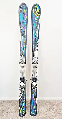 153 Cm K2 T:Nine Lotta Luv All Terrain Rocker Women's Skis W Adjustable Bindings • $249