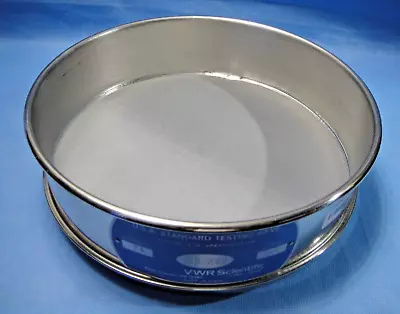 VWR 8” U.S.A. Standard Sieve No 200 All Stainless Steel 200SS8F Full Height O • $75