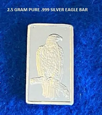 $6.75 • Buy Pure Silver .999 Silver Eagle Bar