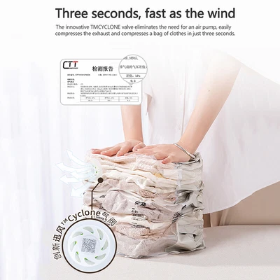 $14.66 • Buy Vacuum Jumbo Space Bags Airtight Storage Bags Travel Clothes Vacuum Seal Bag