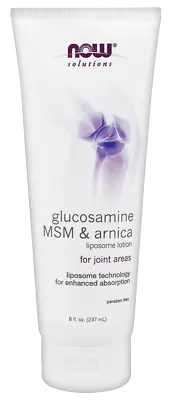 $14.63 • Buy Glucosamine, MSM & Arnica Liposome Lotion, 8 Fl.oz Now Foods - For Joint Areas
