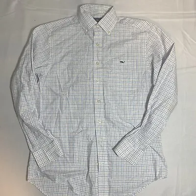 Men’s Vineyard Vines Long Sleeve Tucker White Button Shirt - Size Small • $23.99