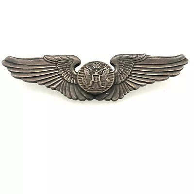 US AAF Long Pin Sterling Air Crew Wing WWII Period Marked GEMSCO NY • $75