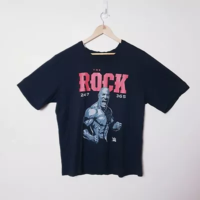 £18.61 • Buy WWE The Rock Mens XL Black 24 7 24/7 365 2015 T Tee Shirt