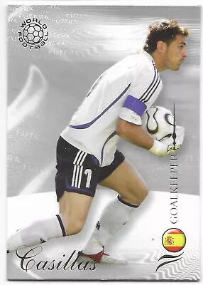 REAL MADRID & SPAIN - Iker Casillas #3 FUTERA 2007 Football Card • £1.50
