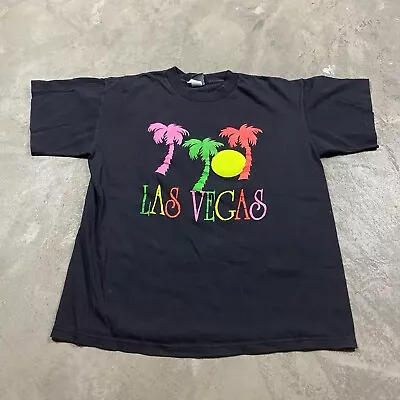 Vintage Neon Las Vegas 90s T Shirt Men’s L Palm Trees • $19.99