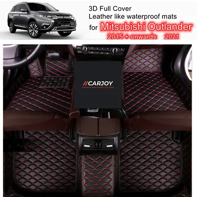$175.50 • Buy 3D Custom Moulded Car Floor Mats For Mitsubishi Outlander 15 - 2021 All 3 Rows