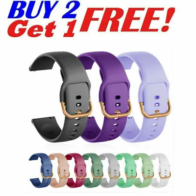 For Samsung Galaxy Watch 3 41mm /Active2 40/44mm Silicone Wrist Band Sport Strap • $9.99