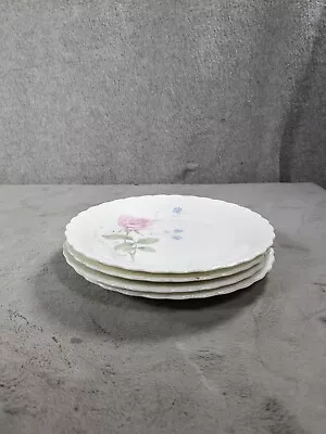 Mikasa April Rose Dessert Plates 6.75  B One China Set Of 4 • $39.98