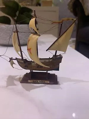 SANTA MARIA Vintage Plastic Model Ship Boat!!! • £12.50