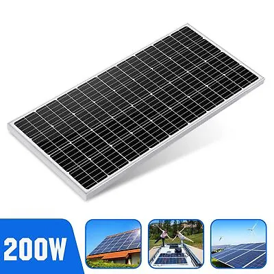 200W 120W 100W Mono System Solar Panel 12V PV Battery Charger For RV Caravan • £129.55