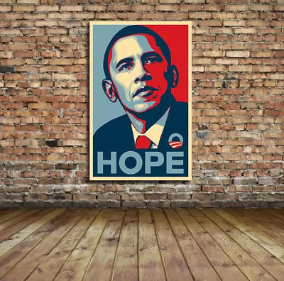 Obama Hope Print Or Rady To Hang Art - Yes We Did Famous Art Frairey • $14.95