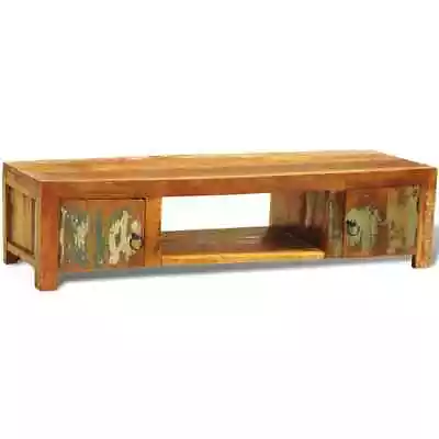 TV Stand TV Unit Sideboard Cupboard With 2 Doors Reclaimed Wood Vintage VidaXL V • $335.99