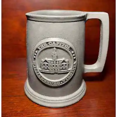 Vintage Beer Stein Mug Wilton Armetale Pewter The Capitol Williamsburg Virginia  • $20