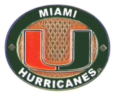 Miami Hurricanes Pins University Of Miami Pins Canes Oval Pin College NCAA Pin • $10.99