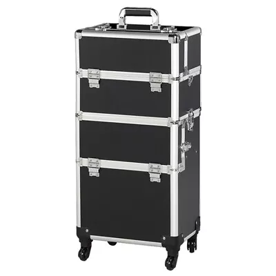 $85.99 • Buy Professional Cosmetic Train Cases Rolling Makeup Beauty Case Cosmetic Trolley 