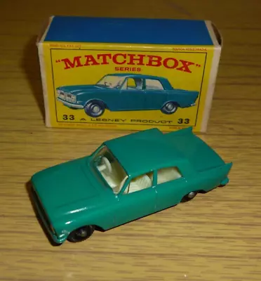 Lesney MATCHBOX Series 33 FORD ZEPHYR - VGC With Type E4 Box • £20