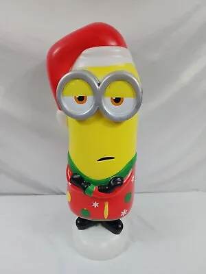 Christmas Despicable Me MINIONS KEVIN In Ugly Sweater & Santa Hat Blow Mold 23   • $87.75